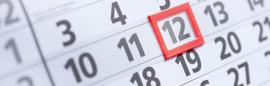 Foto von einem Kalender